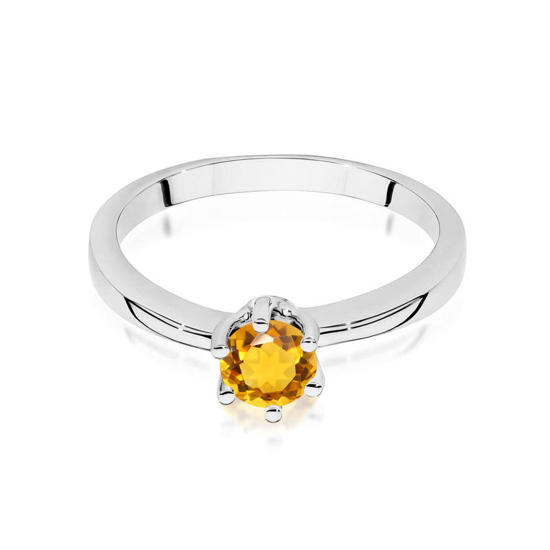 Inel Aur 9K cu Citrin 0.50 ct, imaginea 6 din 8