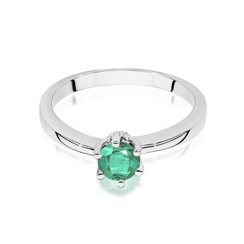 Inel Aur 9K cu Smarald 0.50 ct, imaginea 6 din 8