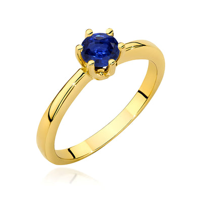 Inel Aur 9K cu Safir 0.50 ct