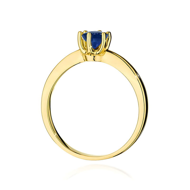 Inel Aur 9K cu Safir 0.50 ct, imaginea 3 din 8