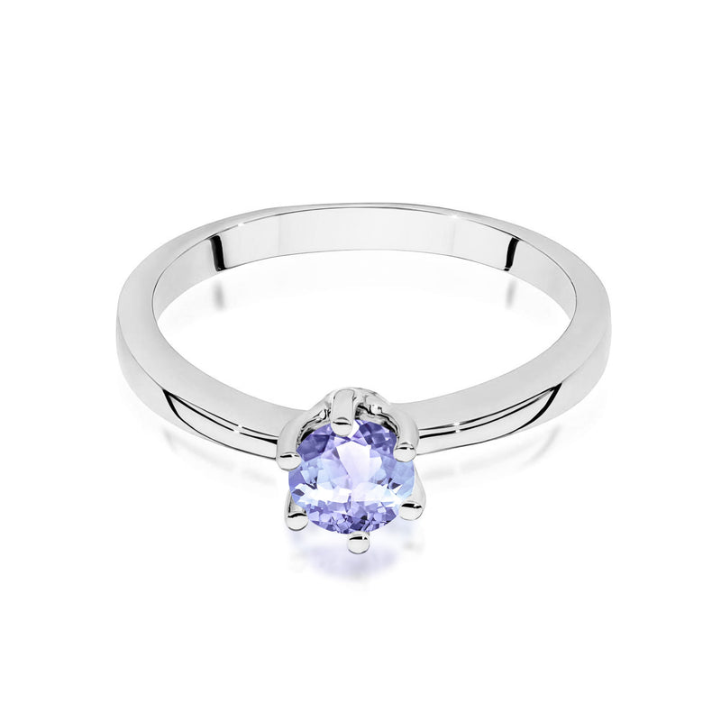 Inel Aur 9K cu Tanzanit 0.50 ct, imaginea 6 din 8