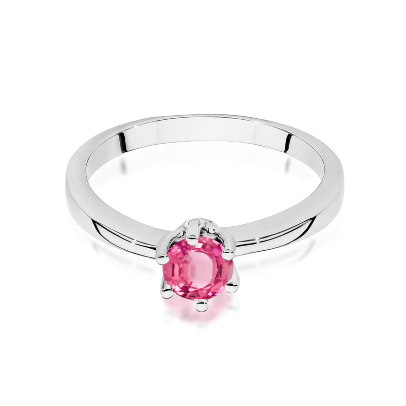 Inel Aur 9K cu Topaz Roz 0.60 ct, imaginea 6 din 8