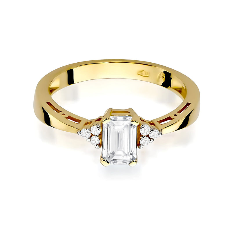 Inel Aur 9K cu Diamante de Laborator 0.63 ct, imaginea 2 din 8