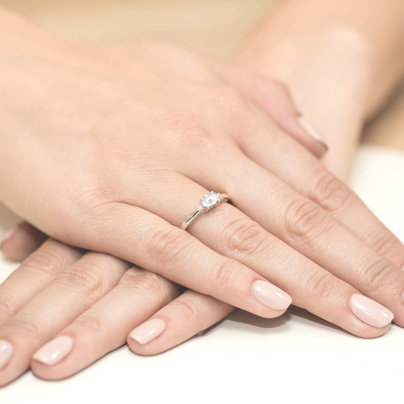 Inel Aur 9K cu Diamante de Laborator 0.43 ct, imaginea 8 din 8