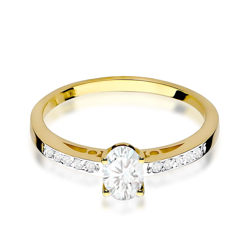 Inel Aur 9K cu Diamante de Laborator 0.45 ct, imaginea 2 din 6
