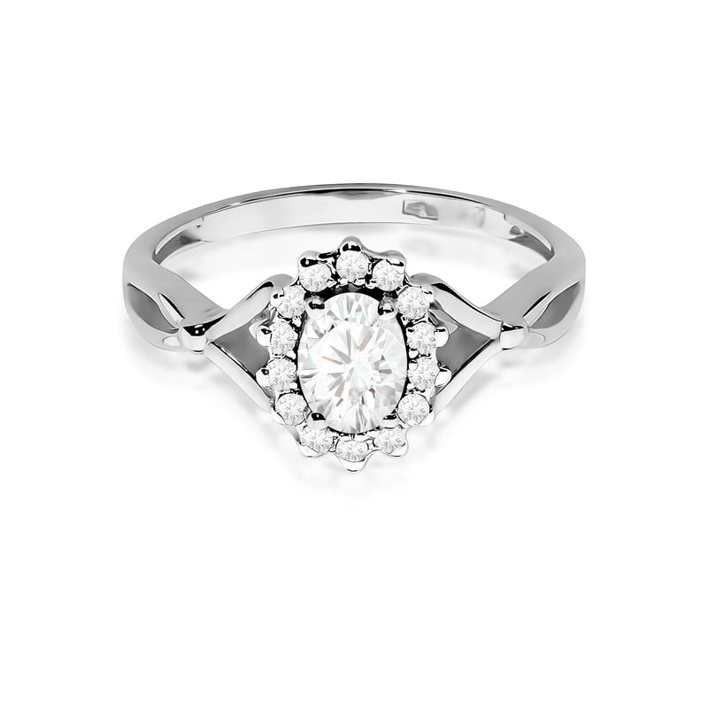 Inel Aur 9K cu Diamante de Laborator 0.52 ct, imaginea 6 din 8