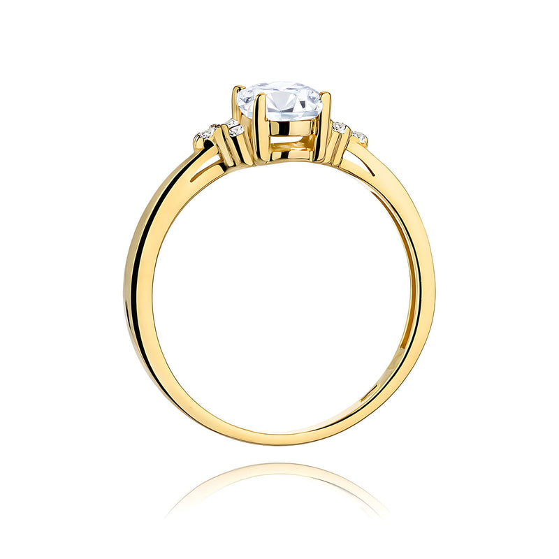 Inel Aur 9K cu Diamante de Laborator 0.75 ct, imaginea 3 din 8