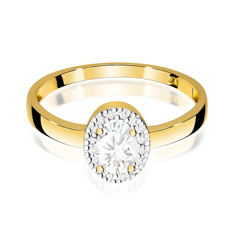 Inel Aur 9K cu Diamante de Laborator 0.48 ct, imaginea 2 din 8