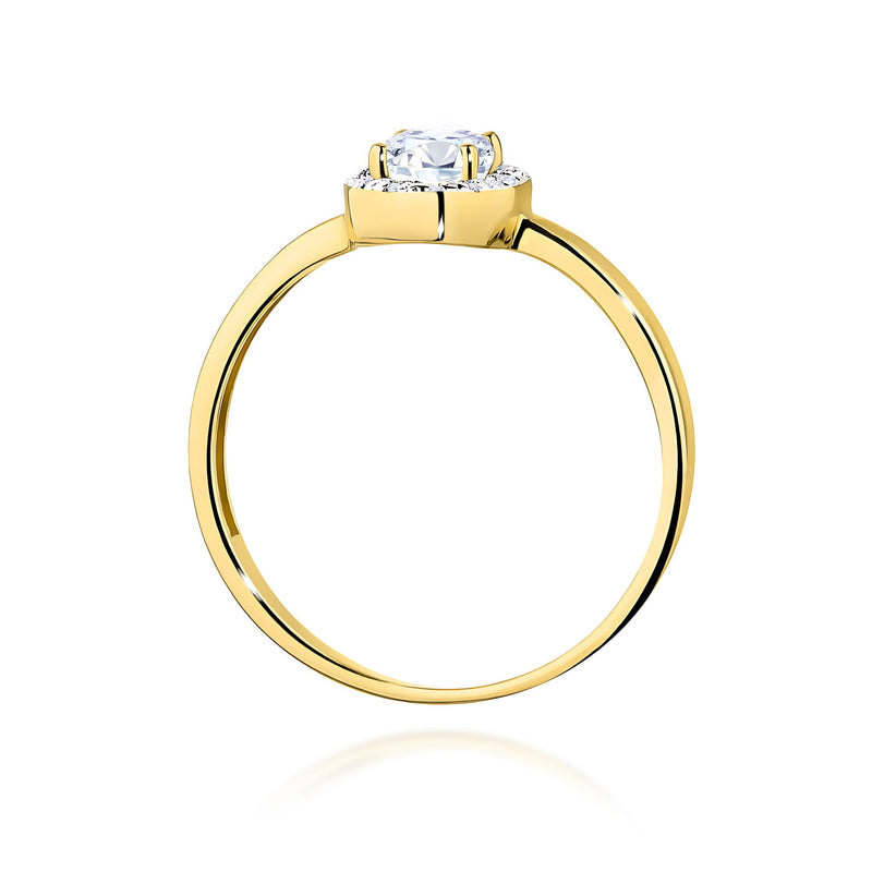 Inel Aur 9K cu Diamante de Laborator 0.48 ct, imaginea 3 din 8