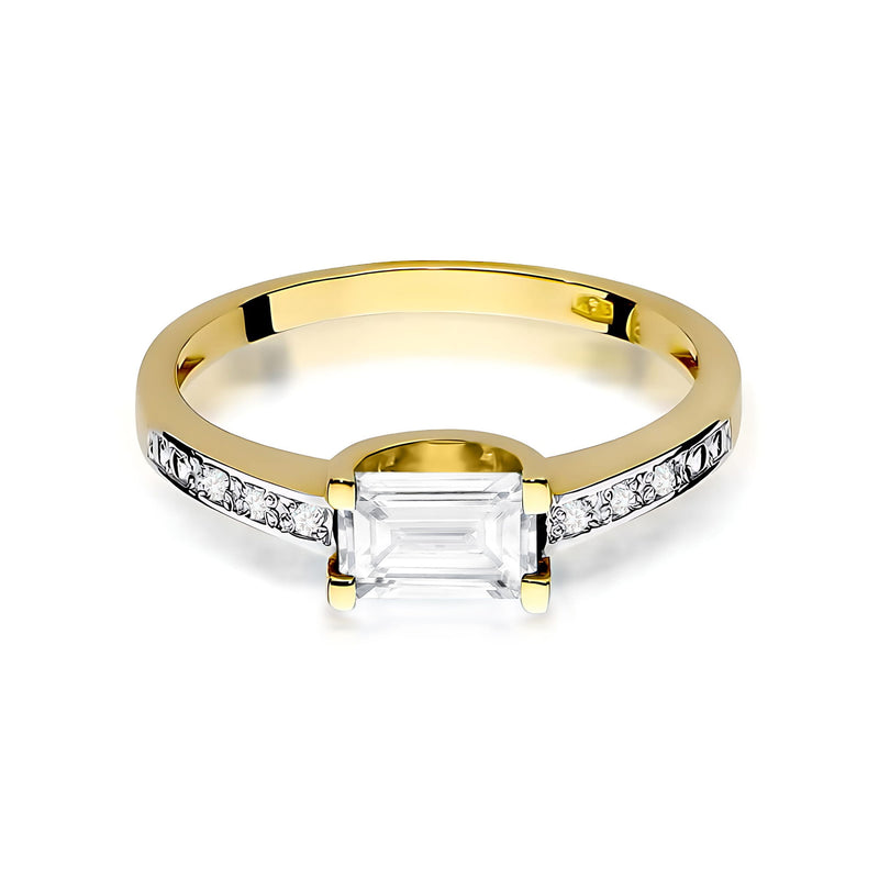 Inel Aur 9K cu Diamante de Laborator 0.63 ct, imaginea 2 din 8