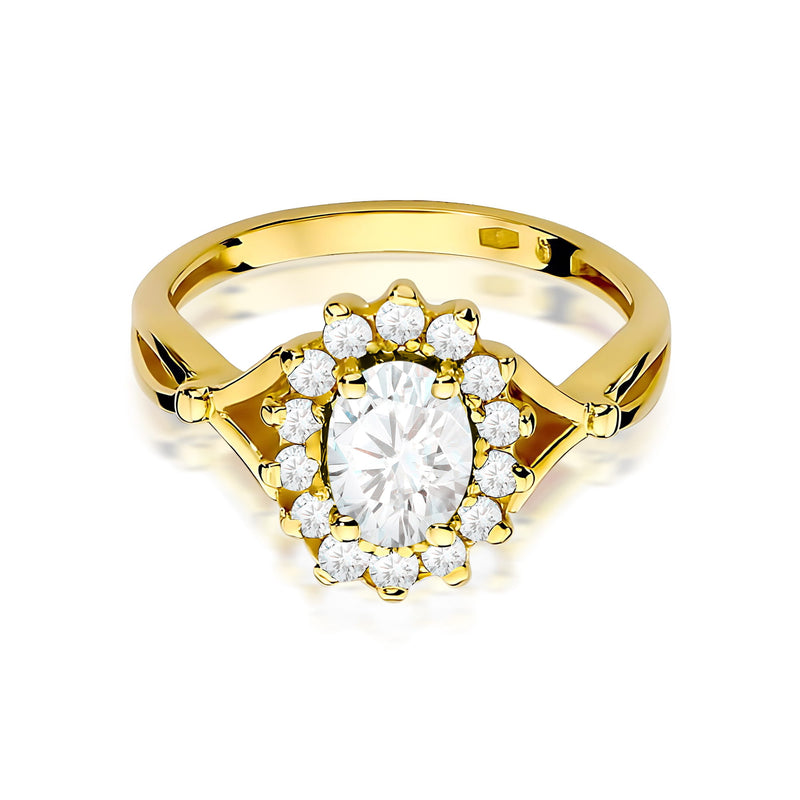 Inel Aur 9K cu Diamante de Laborator 0.98 ct, imaginea 2 din 8