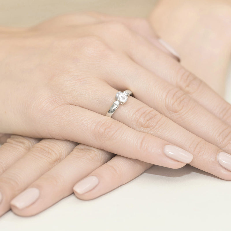 Inel Aur 9K cu Diamante de Laborator 0.48 ct, imaginea 8 din 8