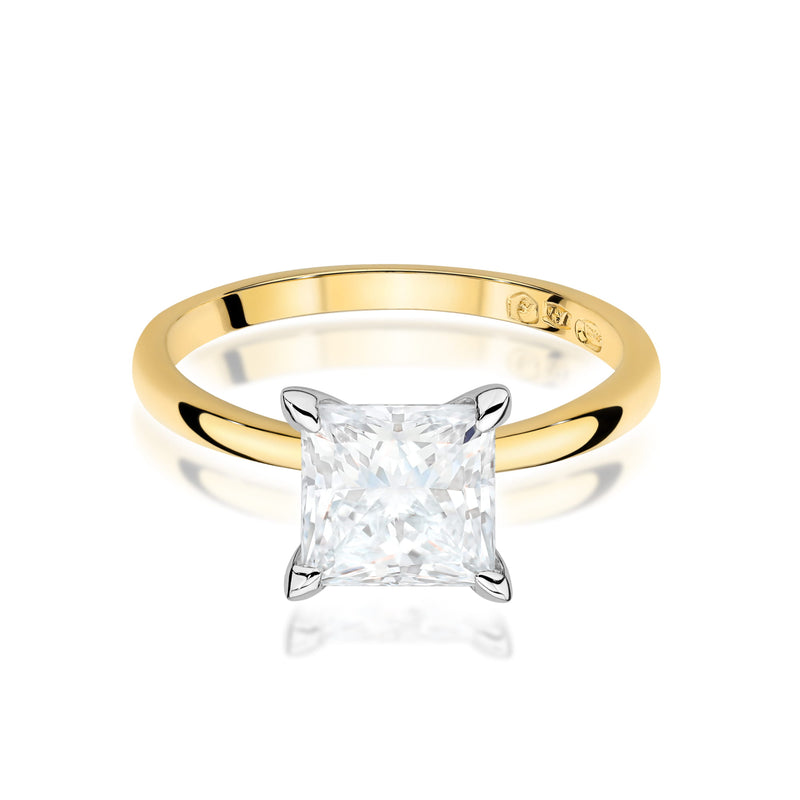 Inel Aur 9K cu Diamant de Laborator 2.00 ct, imaginea 2 din 6