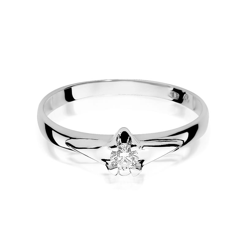 Inel Aur 9K cu Diamant Natural 0.15 ct, imaginea 6 din 8