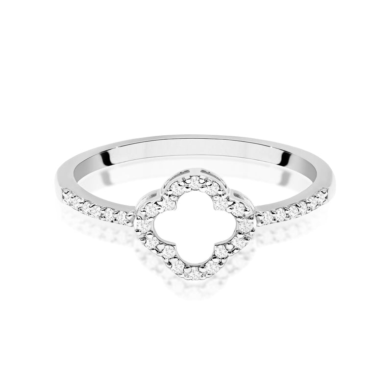 Inel Aur 9K cu Diamante Naturale 0.14 ct, imaginea 6 din 8