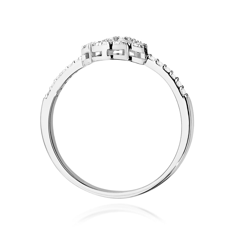 Inel Aur 9K cu Diamante Naturale 0.14 ct, imaginea 7 din 8