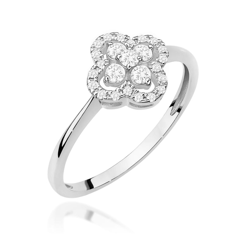 Inel Aur 9K cu Diamante Naturale 0.25 ct, imaginea 5 din 8