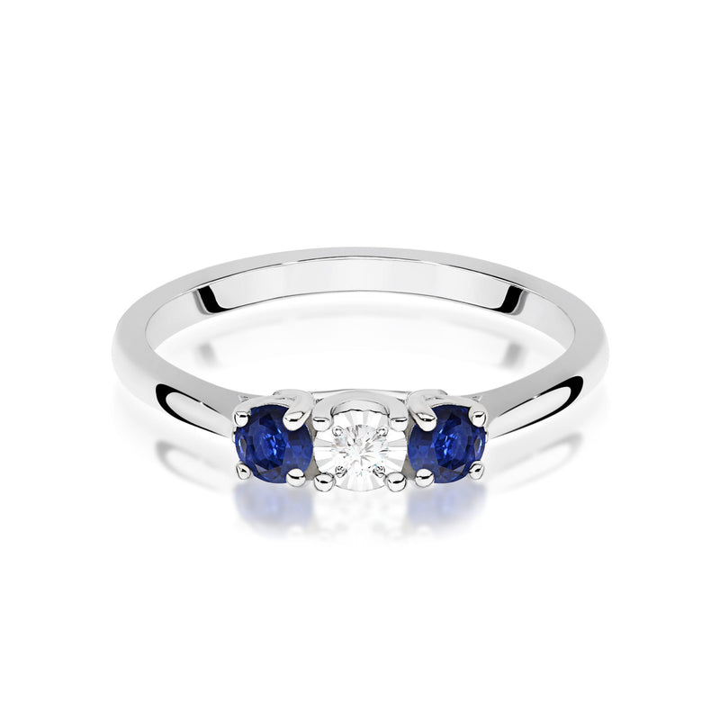 Inel Aur 9K cu Diamant Natural 0.03 ct, imaginea 6 din 8