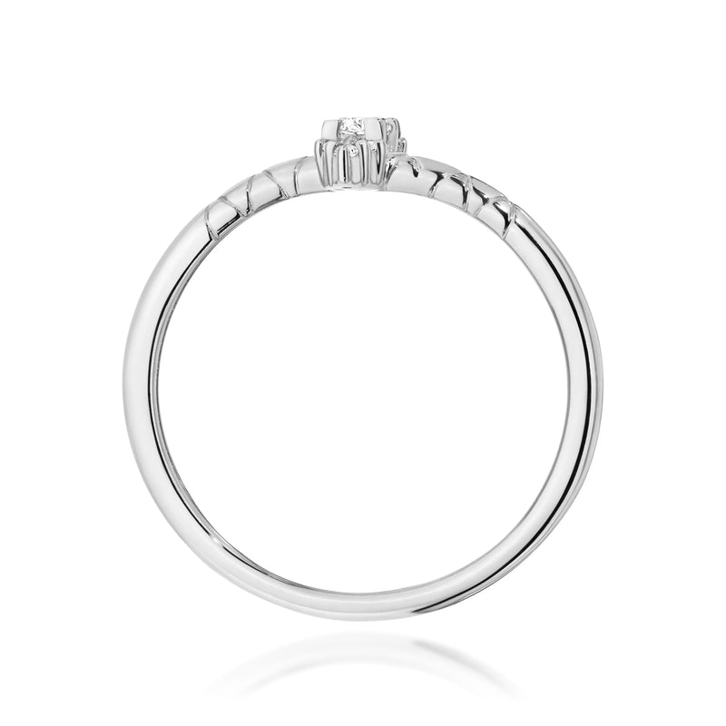 Inel Aur 9K cu Diamante Naturale 0.16 ct, imaginea 7 din 8
