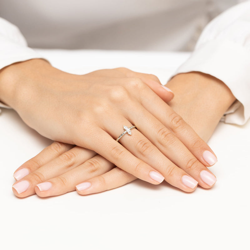 Inel Aur 9K cu Diamante Naturale 0.16 ct, imaginea 8 din 8