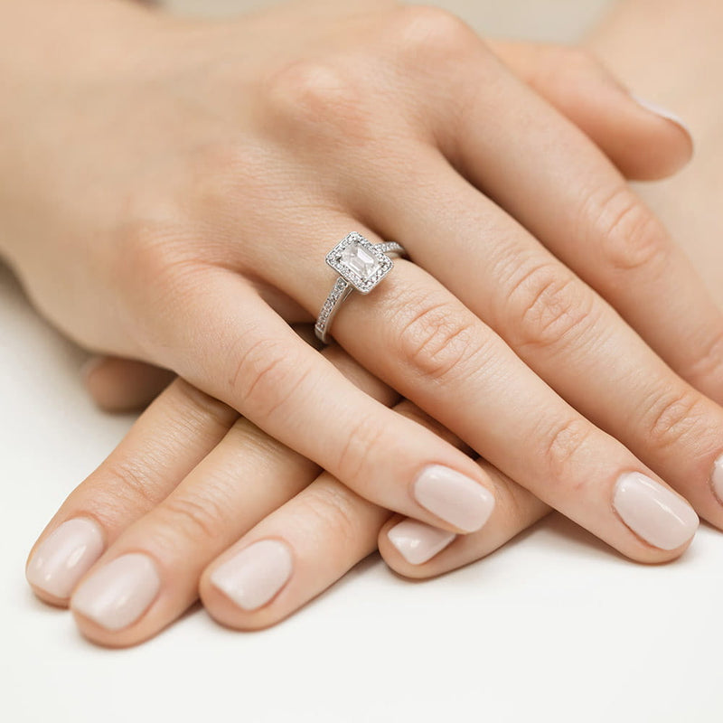 Inel Aur 9K cu Diamante de Laborator 0.82 ct, imaginea 8 din 8