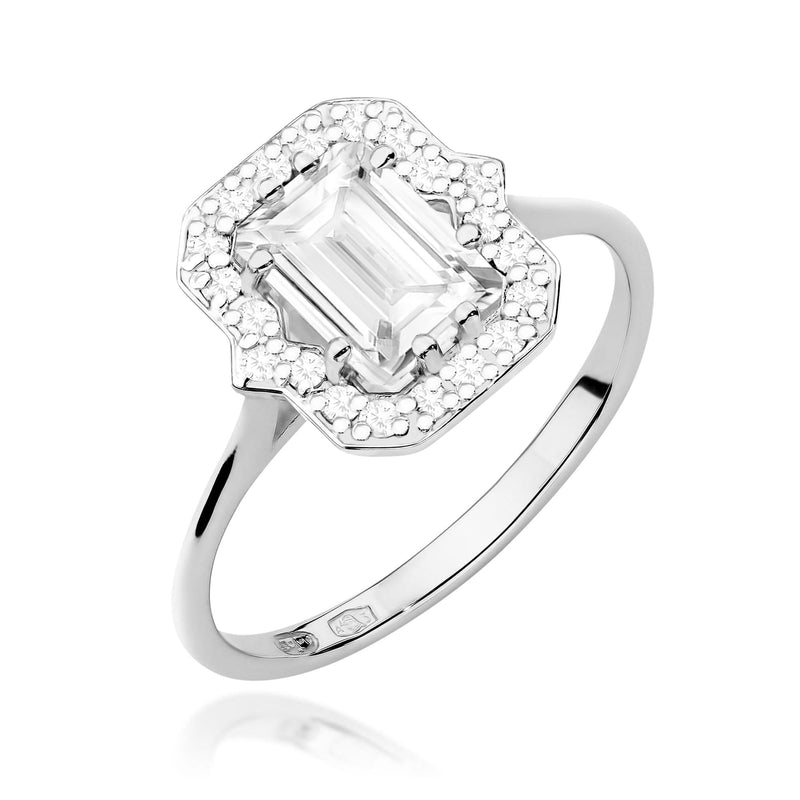 Inel Aur 9K cu Diamante de Laborator 1.17 ct, imaginea 5 din 8