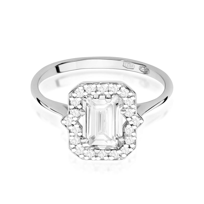 Inel Aur 9K cu Diamante de Laborator 1.17 ct, imaginea 6 din 8