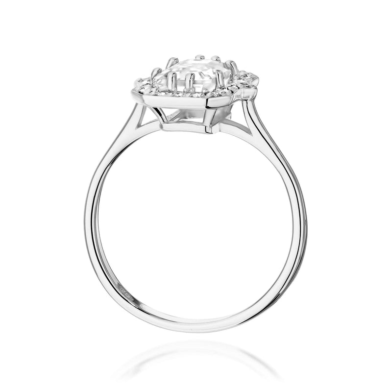 Inel Aur 9K cu Diamante de Laborator 1.17 ct, imaginea 7 din 8