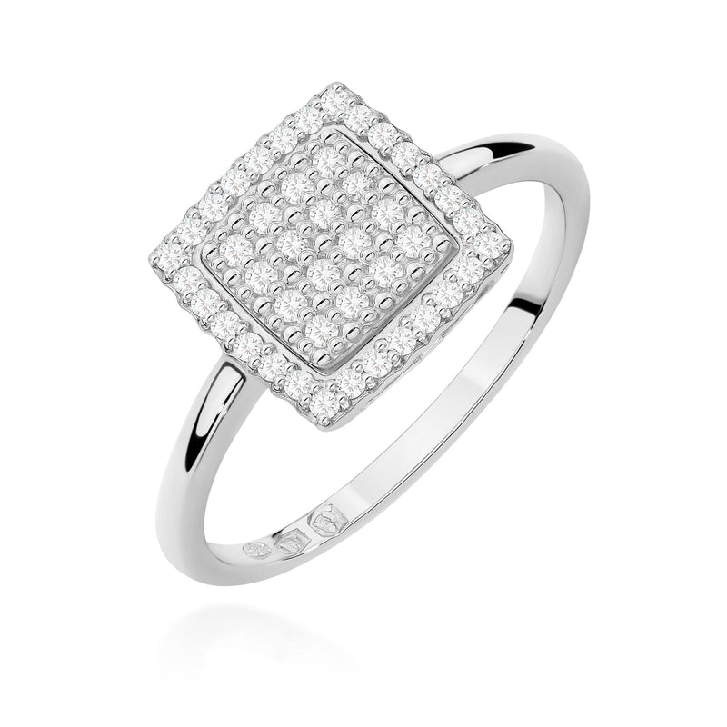Inel Aur 9K cu Diamante Naturale 0.27 ct, imaginea 5 din 8