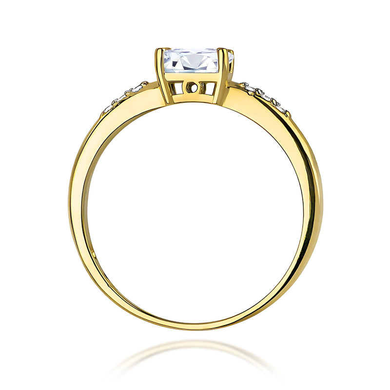 Inel Aur 9K cu Diamante de Laborator 0.43 ct, imaginea 3 din 8