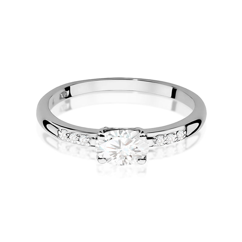Inel Aur 9K cu Diamante de Laborator 0.43 ct, imaginea 6 din 8