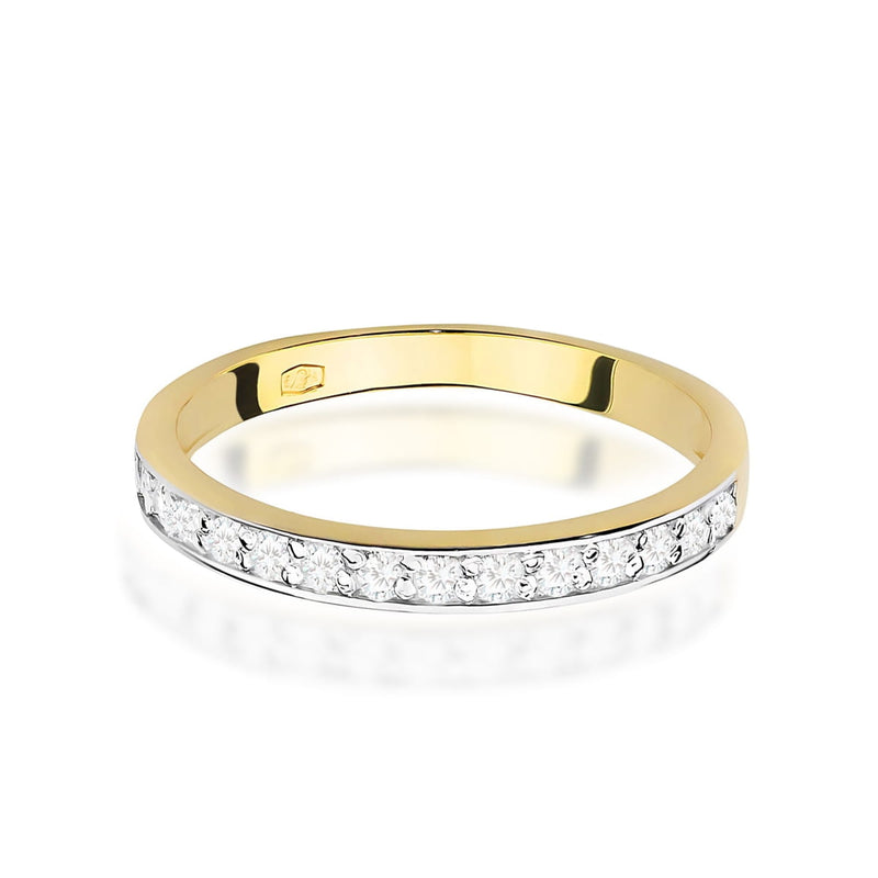 Inel Aur 9K cu Diamante de Laborator 0.20 ct, imaginea 2 din 8