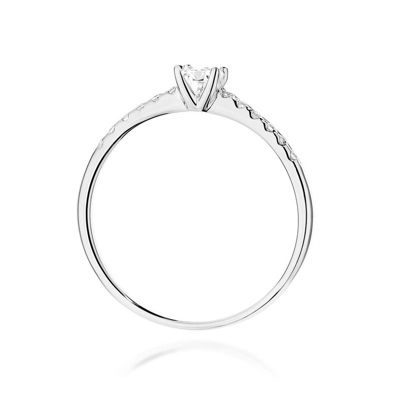 Inel Aur 9K cu Diamante de Laborator 0.21 ct, imaginea 6 din 6