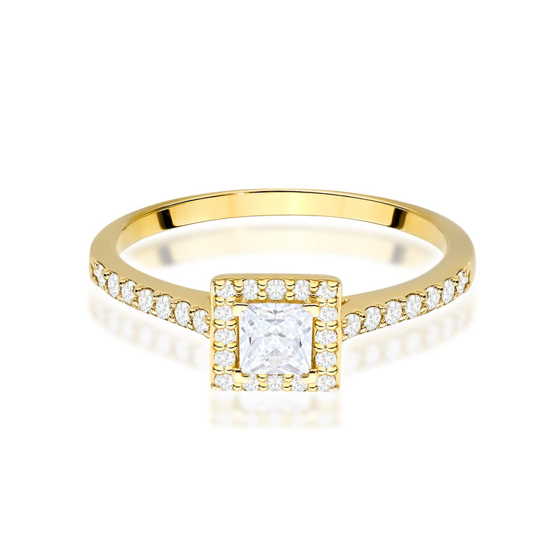 Inel Aur 9K cu Diamante de Laborator 0.50 ct, imaginea 2 din 8