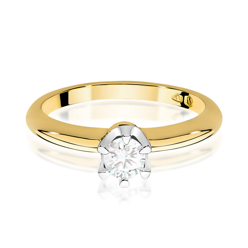 Inel Aur 9K cu Diamant de Laborator 0.30 ct, imaginea 2 din 10