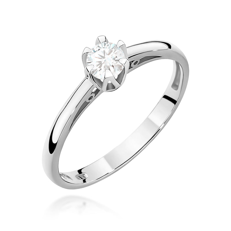 Inel Aur 9K cu Diamant de Laborator 0.15 ct, imaginea 5 din 8