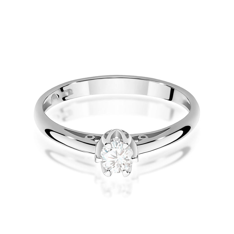 Inel Aur 9K cu Diamant de Laborator 0.15 ct, imaginea 6 din 8