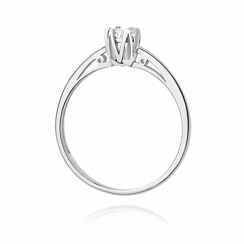 Inel Aur 9K cu Diamant de Laborator 0.15 ct, imaginea 7 din 8