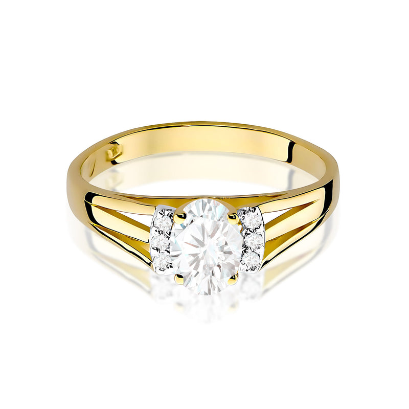 Inel Aur 9K cu Diamante de Laborator 0.45 ct, imaginea 2 din 8