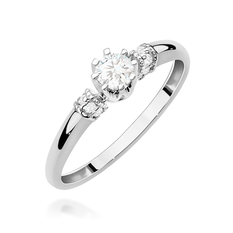 Inel Aur 9K cu Diamante de Laborator 0.32 ct, imaginea 5 din 8