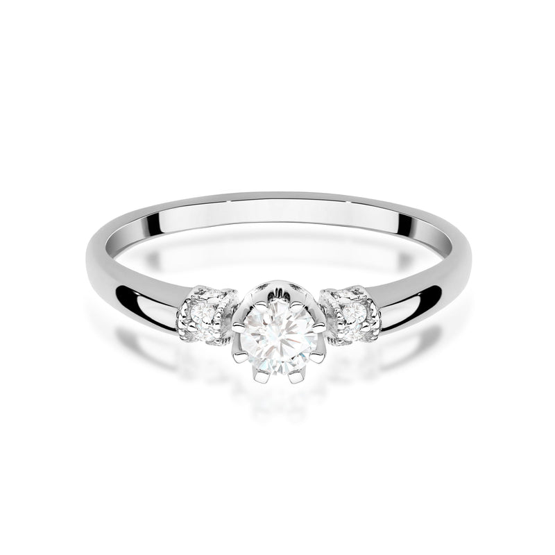 Inel Aur 9K cu Diamante de Laborator 0.32 ct, imaginea 6 din 8