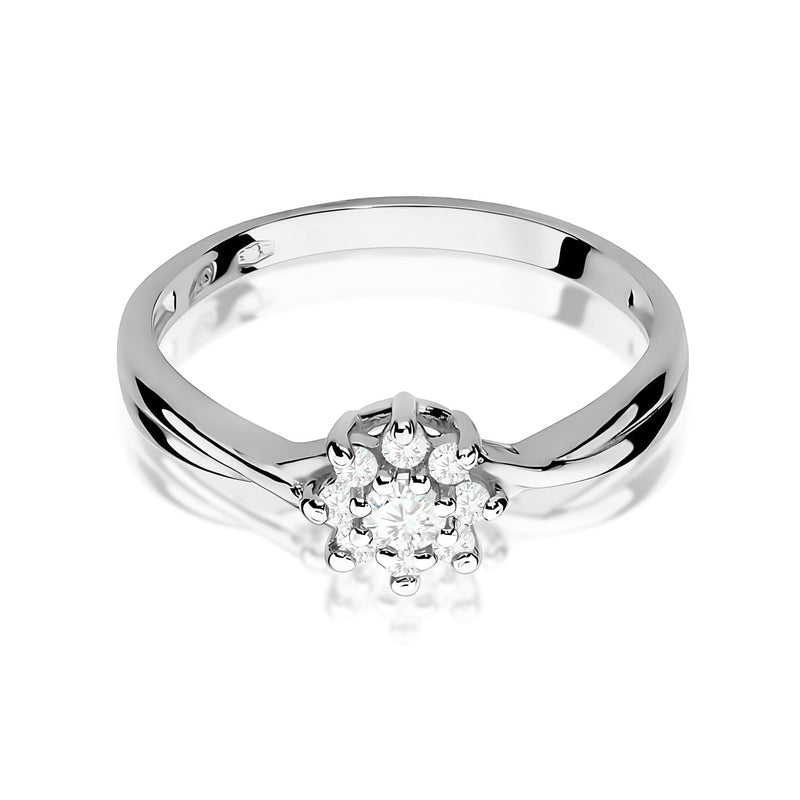 Inel Aur 9K cu Diamante de Laborator 0.22 ct, imaginea 6 din 8