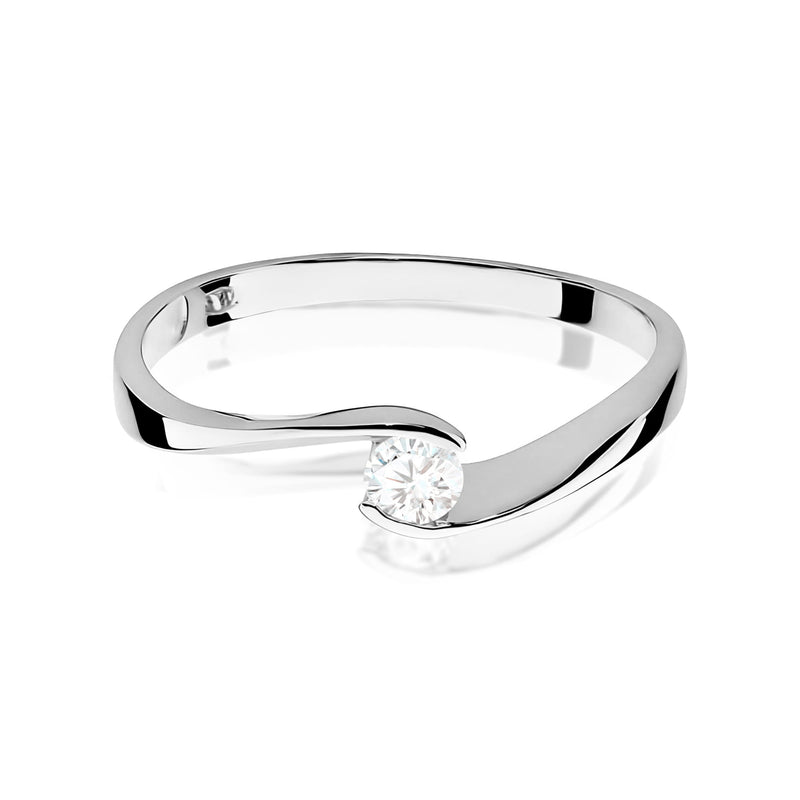 Inel Aur 9K cu Diamant de Laborator 0.13 ct, imaginea 6 din 8