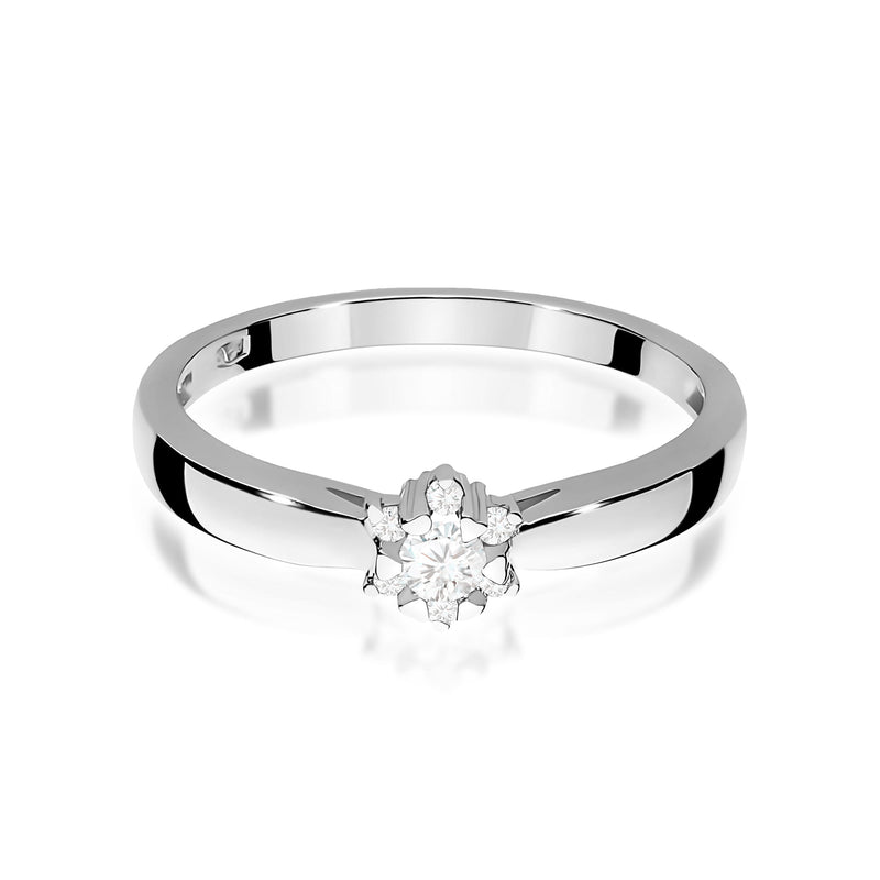 Inel Aur 9K cu Diamante de Laborator 0.15 ct, imaginea 6 din 8