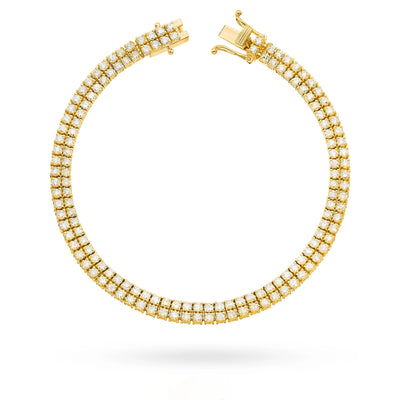 Bratara Aur 14K cu Diamante Naturale 2.96 ct