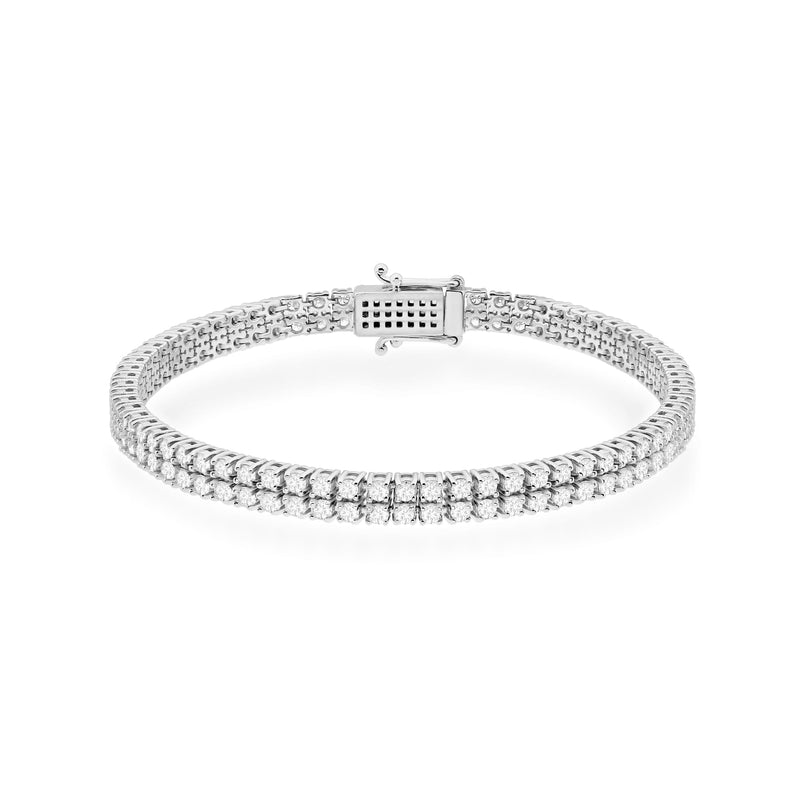Bratara Aur 14K cu Diamante de Laborator 2.96 ct, imaginea 3 din 5