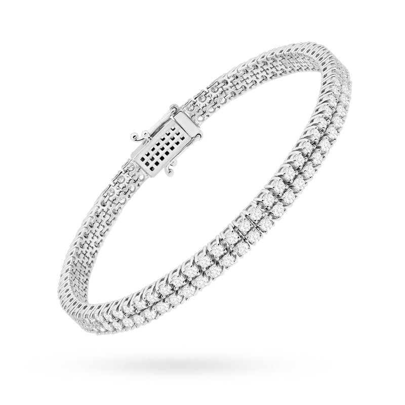 Bratara Aur 14K cu Diamante de Laborator 2.96 ct, imaginea 4 din 5