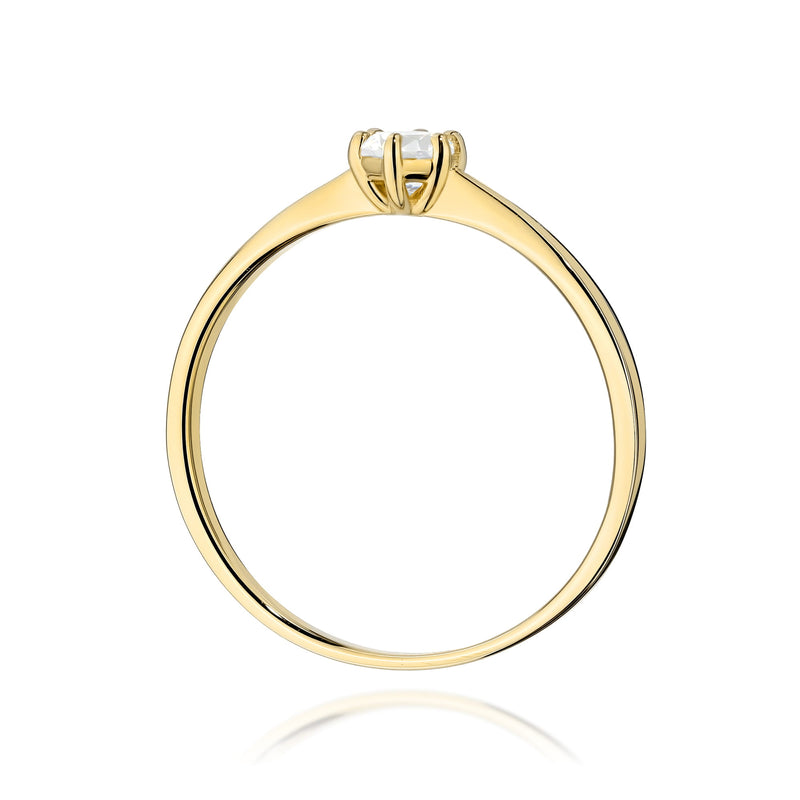 Inel Aur 14K cu Diamant de Laborator 0.20 ct, imaginea 3 din 12