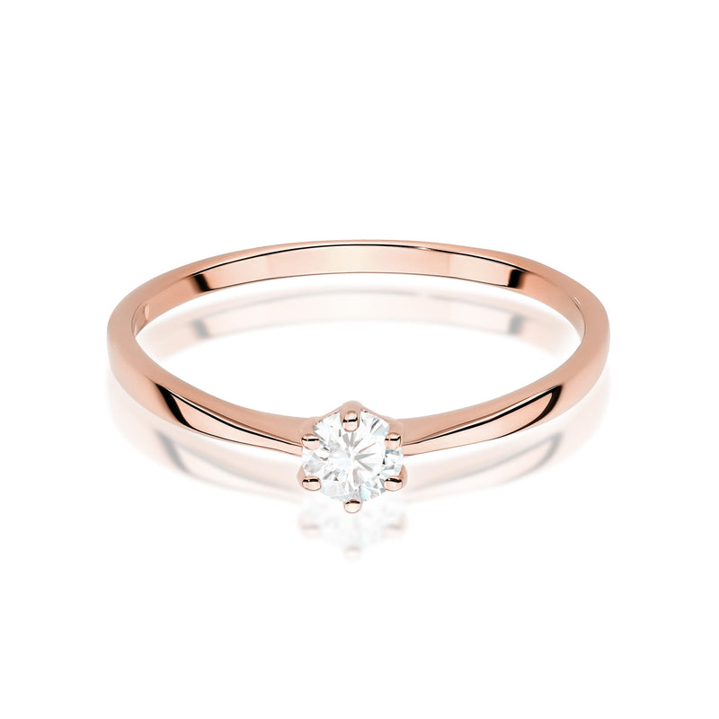 Inel Aur 14K cu Diamant de Laborator 0.20 ct, imaginea 6 din 12