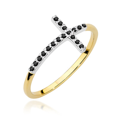 Inel Aur 9K cu Diamant Natural